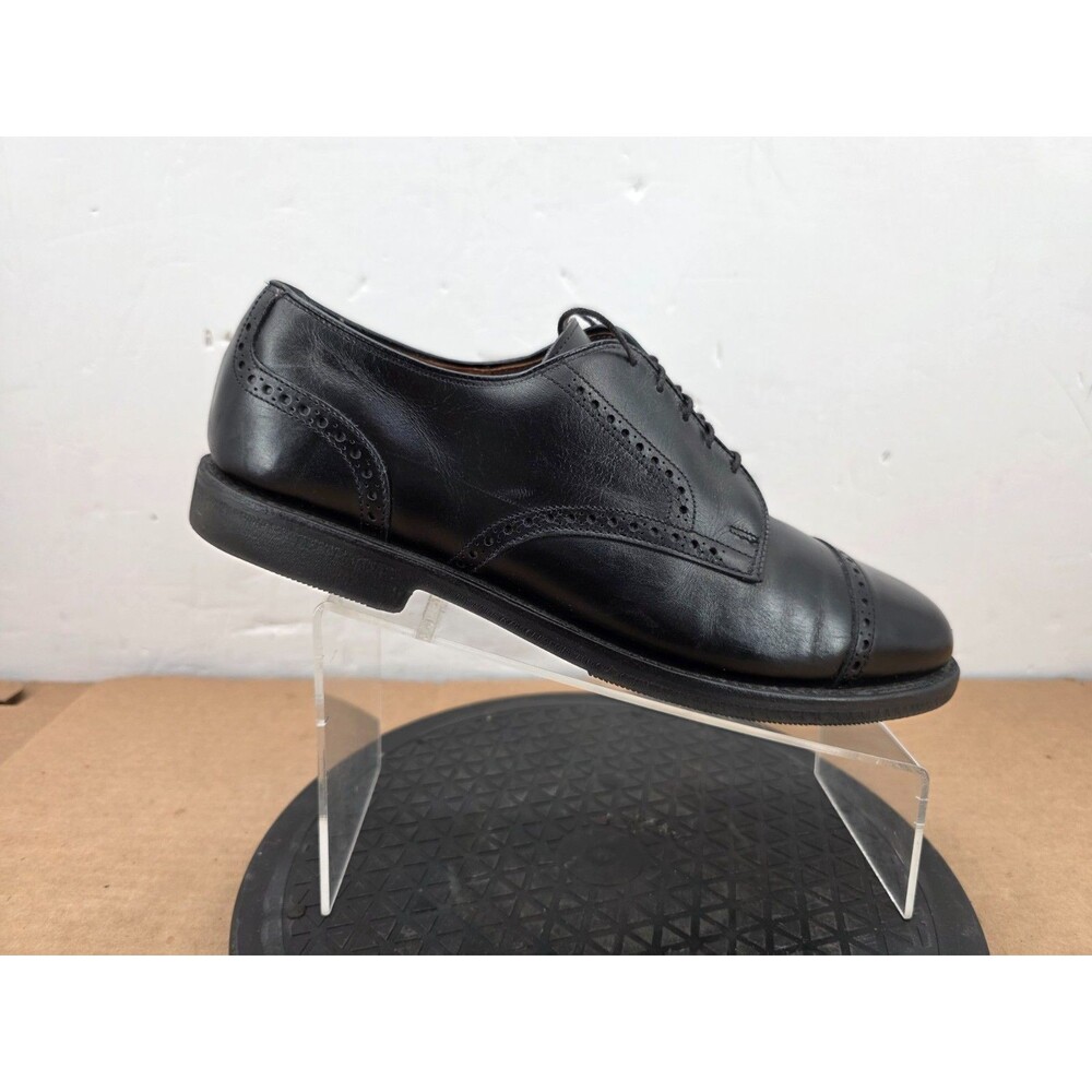 ALLEN EDMONDS Benton Black Leather Derby Comfort Orthotic Shoes Men’s 11.5 B